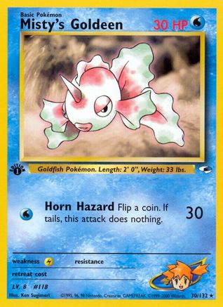 Misty's Goldeen (30/132) [Gym Heroes 1st Edition] - Trinity Hobby