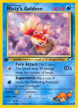 Misty's Goldeen (85/132) [Gym Heroes Unlimited] - Trinity Hobby