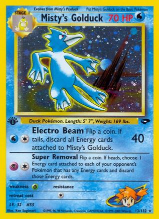 Misty's Golduck (12/132) [Gym Challenge Unlimited] - Trinity Hobby