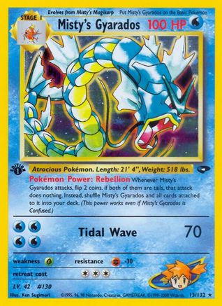 Misty's Gyarados (13/132) [Gym Challenge 1st Edition] - Trinity Hobby