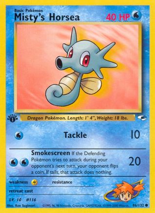 Misty's Horsea (86/132) [Gym Heroes Unlimited] - Trinity Hobby