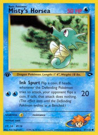 Misty's Horsea (87/132) [Gym Challenge 1st Edition] - Trinity Hobby