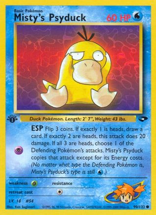 Misty's Psyduck (90/132) [Gym Challenge 1st Edition] - Trinity Hobby