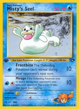 Misty's Seel (91/132) [Gym Challenge Unlimited] - Trinity Hobby