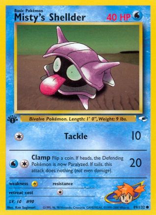 Misty's Shellder (89/132) [Gym Heroes Unlimited] - Trinity Hobby