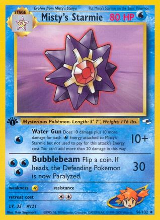 Misty's Starmie (56/132) [Gym Heroes 1st Edition] - Trinity Hobby