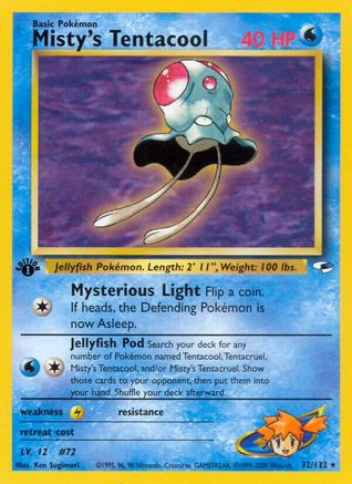 Misty's Tentacool (32/132) [Gym Heroes Unlimited] - Trinity Hobby