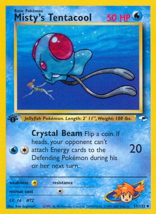 Misty's Tentacool (57/132) [Gym Heroes Unlimited] - Trinity Hobby