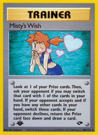 Misty's Wish (108/132) [Gym Challenge Unlimited] - Trinity Hobby