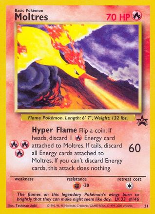 Moltres (21) [Wizards of the Coast: Black Star Promos] - Trinity Hobby