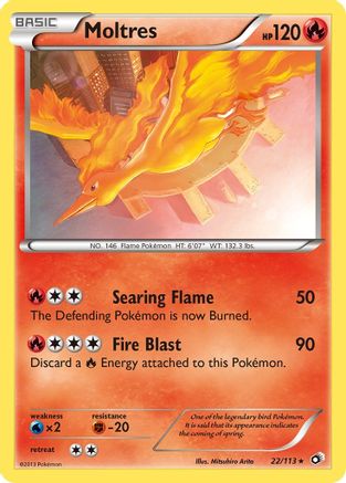 Moltres (22/113) [Black & White: Legendary Treasures] - Trinity Hobby
