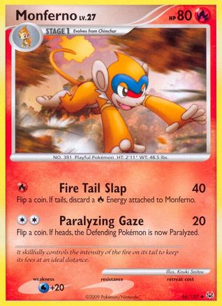 Monferno (56/127) [Platinum: Base Set] - Trinity Hobby