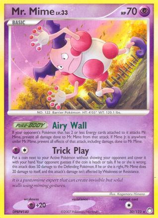 Mr. Mime (30/123) [Diamond & Pearl: Mysterious Treasures] - Trinity Hobby