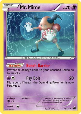 Mr. Mime (47/116) [Black & White: Plasma Freeze] - Trinity Hobby