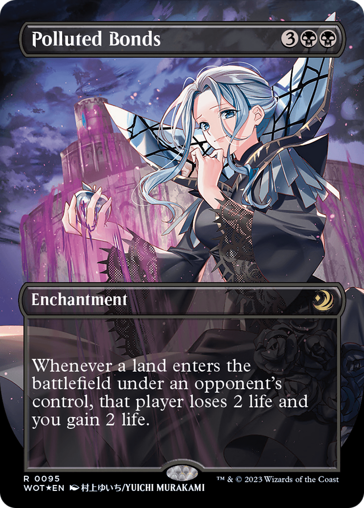 Polluted Bonds (Anime Borderless) (Confetti Foil) [Wilds of Eldraine: Enchanting Tales] - Trinity Hobby