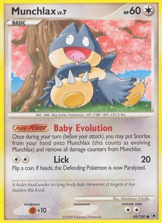 Munchlax (68/100) [Diamond & Pearl: Majestic Dawn] - Trinity Hobby