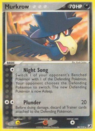 Murkrow (30/115) [EX: Unseen Forces] - Trinity Hobby