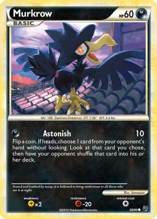 Murkrow (58/90) [HeartGold & SoulSilver: Undaunted] - Trinity Hobby