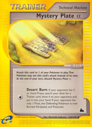 Mystery Plate Alpha (133/144) [Skyridge] - Trinity Hobby