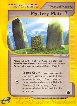 Mystery Plate Beta (134/144) [Skyridge] - Trinity Hobby