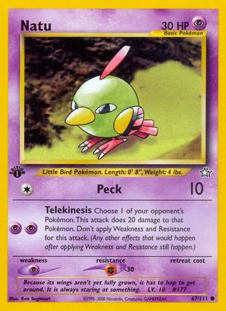 Natu (67/111) [Neo Genesis 1st Edition] - Trinity Hobby