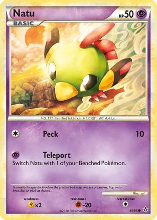 Natu (55/95) [HeartGold & SoulSilver: Unleashed] - Trinity Hobby