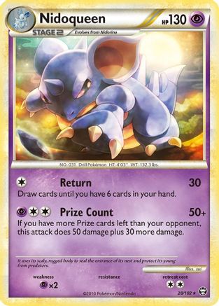 Nidoqueen (28/102) [HeartGold & SoulSilver: Triumphant] - Trinity Hobby