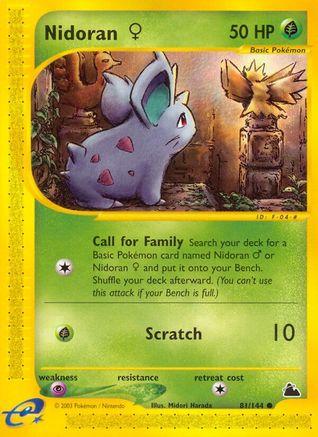 Nidoran (81/144) (Female) [Skyridge] - Trinity Hobby