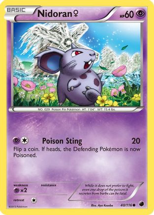 Nidoran (40/116) (Female) [Black & White: Plasma Freeze] - Trinity Hobby