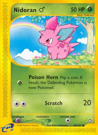 Nidoran (96/147) (Male) [Aquapolis] - Trinity Hobby