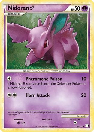 Nidoran (70/102) (Male) [HeartGold & SoulSilver: Triumphant] - Trinity Hobby