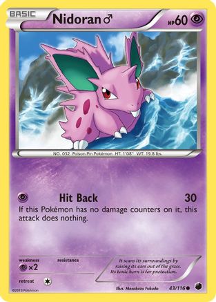 Nidoran (43/116) (Male) [Black & White: Plasma Freeze] - Trinity Hobby
