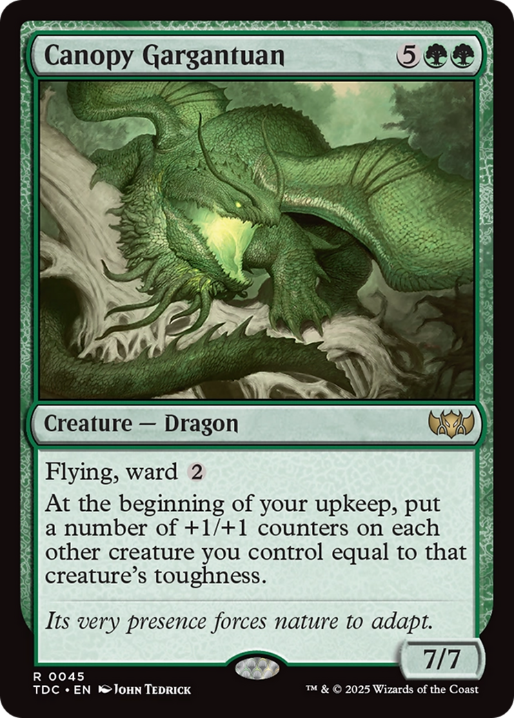 Canopy Gargantuan (TDC-045) - [Commander: Tarkir: Dragonstorm] - Trinity Hobby
