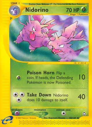 Nidorino (55/147) [Aquapolis] - Trinity Hobby
