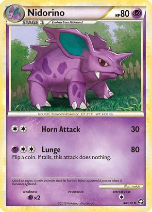 Nidorino (46/102) [HeartGold & SoulSilver: Triumphant] - Trinity Hobby