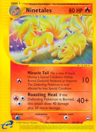 Ninetales (25/147) [Aquapolis] - Trinity Hobby