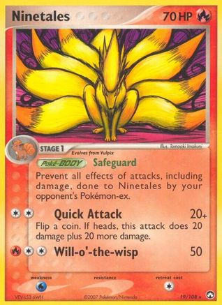 Ninetales (19/108) (Stamped) [EX: Power Keepers] - Trinity Hobby