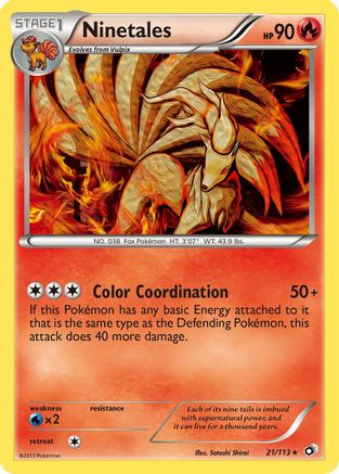 Ninetales (21/113) [Black & White: Legendary Treasures] - Trinity Hobby