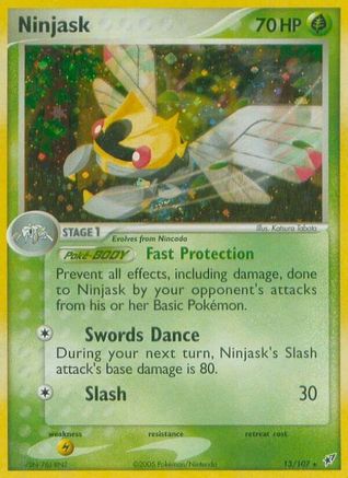 Ninjask (13/107) (Stamped) [EX: Deoxys] - Trinity Hobby