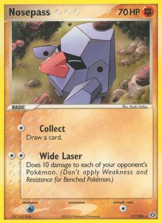 Nosepass (17/106) (Stamped) [EX: Emerald] - Trinity Hobby