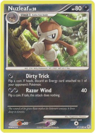Nuzleaf (57/130) [Diamond & Pearl: Base Set] - Trinity Hobby