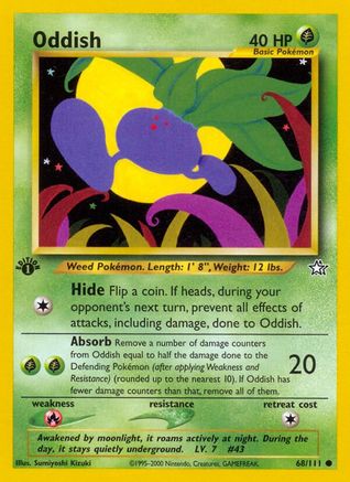 Oddish (68/111) [Neo Genesis 1st Edition] - Trinity Hobby