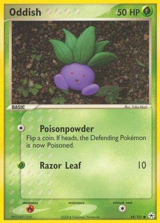 Oddish (68/101) [EX: Hidden Legends] - Trinity Hobby