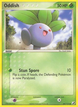 Oddish (64/115) (Stamped) [EX: Unseen Forces] - Trinity Hobby