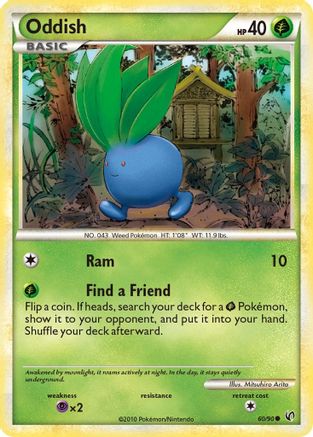 Oddish (60/90) [HeartGold & SoulSilver: Undaunted] - Trinity Hobby