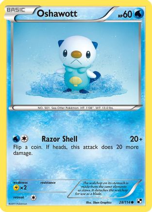 Oshawott (28/114) [Black & White: Base Set] - Trinity Hobby