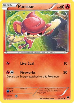 Pansear (22/146) [XY: Base Set] - Trinity Hobby