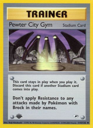 Pewter City Gym (115/132) [Gym Heroes Unlimited] - Trinity Hobby
