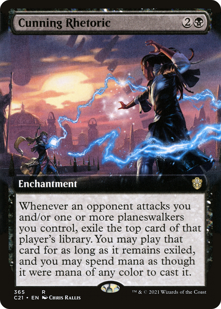 Cunning Rhetoric (Extended Art) [Commander 2021] - Trinity Hobby