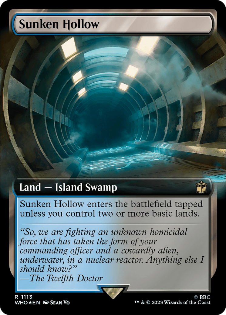 Sunken Hollow (Extended Art) (Surge Foil) [Doctor Who] - Trinity Hobby